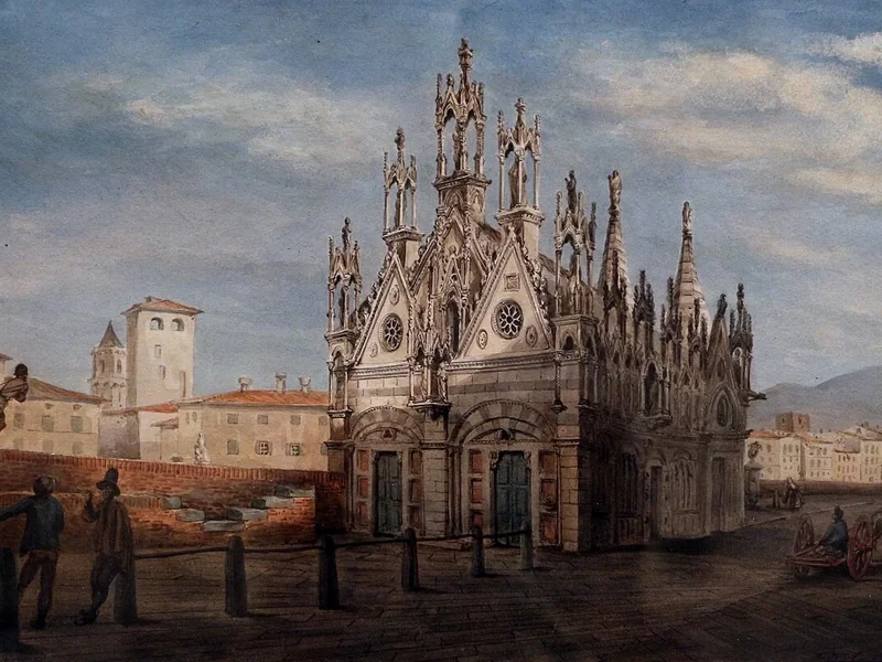 1807-Adélaide Poussielegue - La chiesa di Santa Maria della Spina